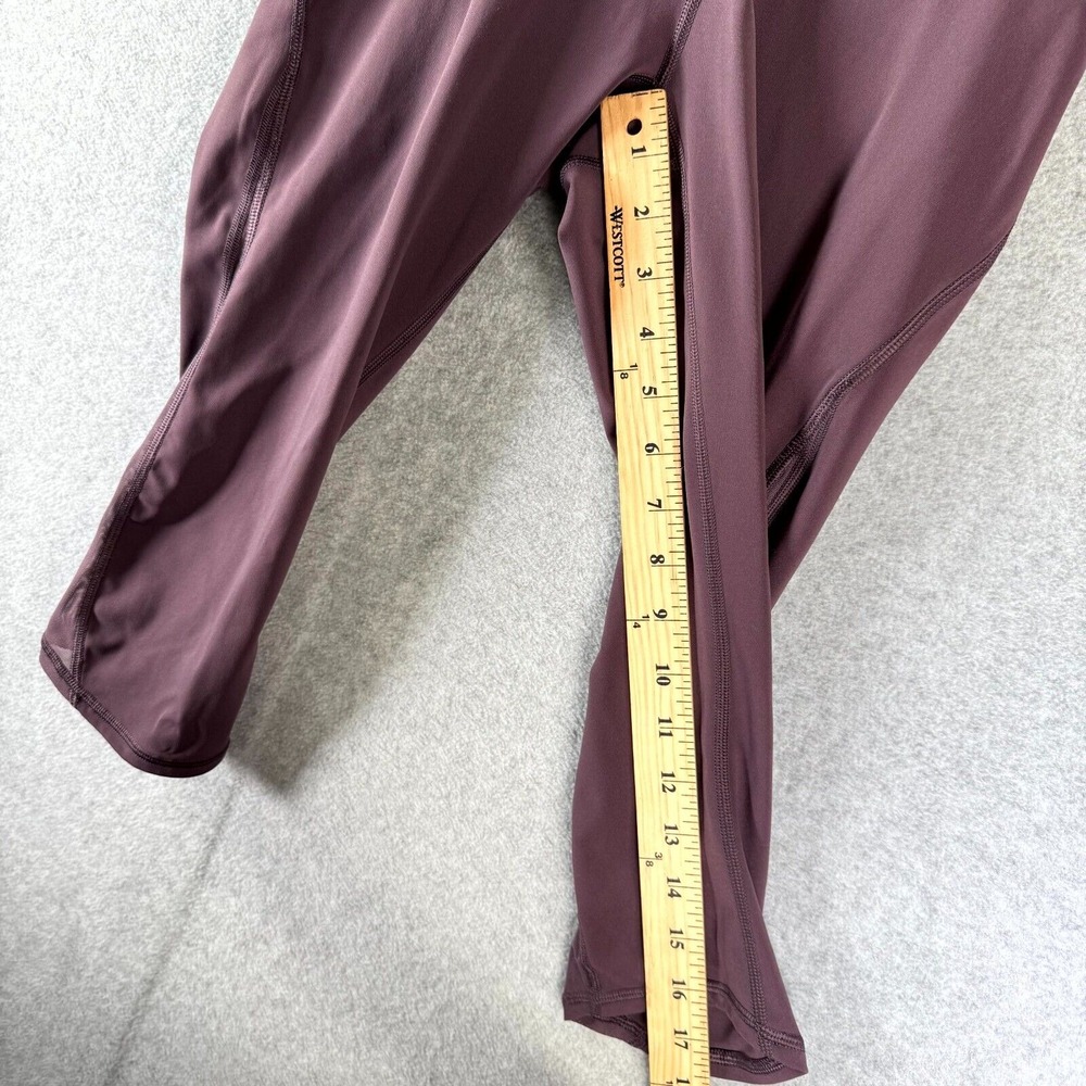 Lululemon Train Times Crop 17" Leggings Women's 6 Black Currant Full-On Luxtreme - Picture 7 of 10
